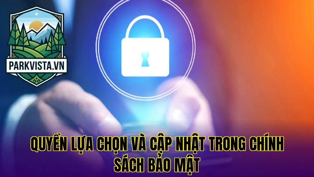 Quyền lựa chọn và cập nhật trong chính sách bảo mật